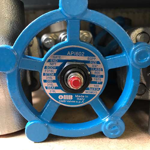 شیر فلکه استیل کلاس 316  OMB